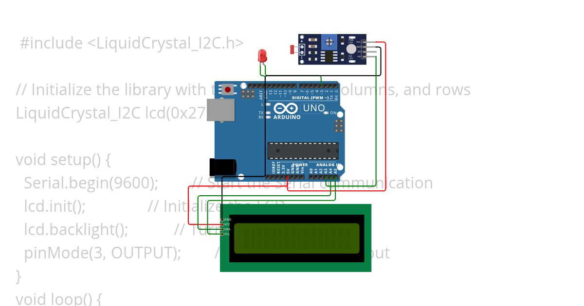 LCD_I2C,LDR,LED simulation