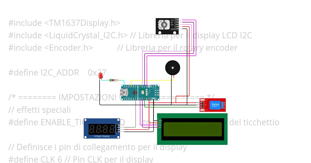 Countdown OK encoder simulation