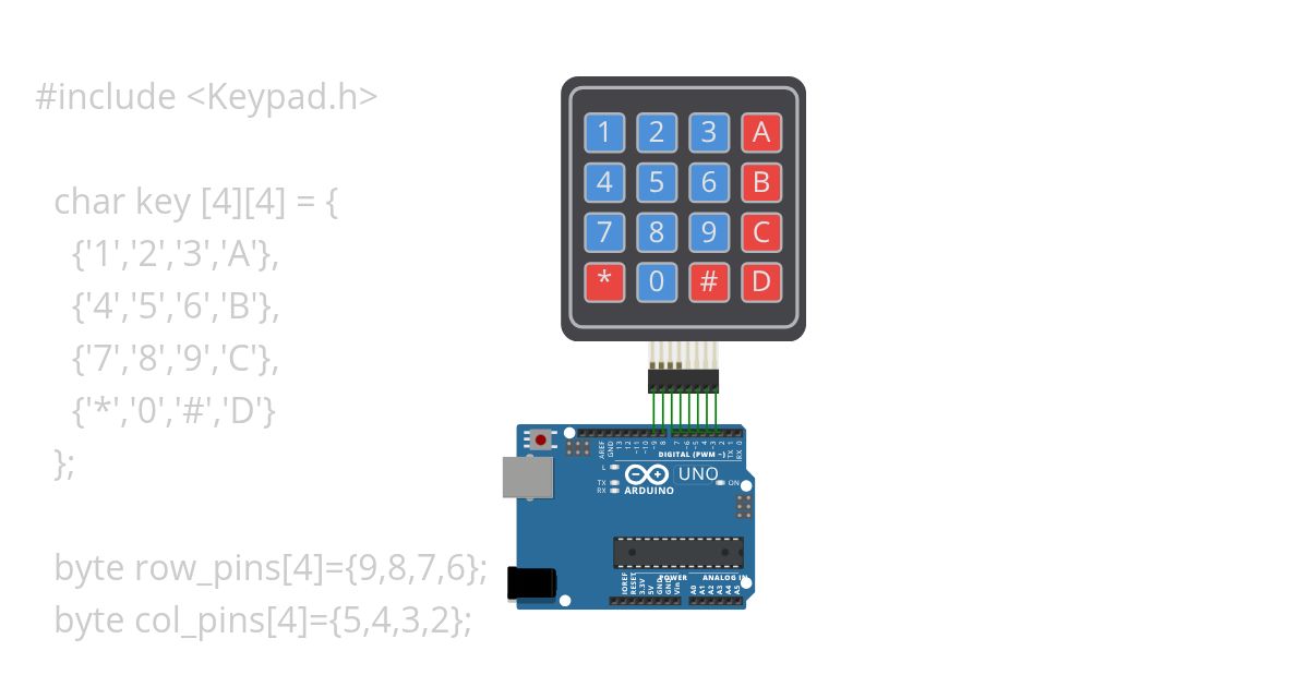 keypad for get output in screen simulation