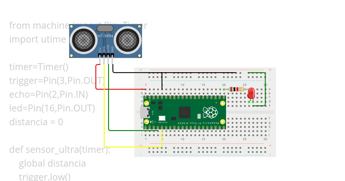 sensor movimiento y led grisel simulation