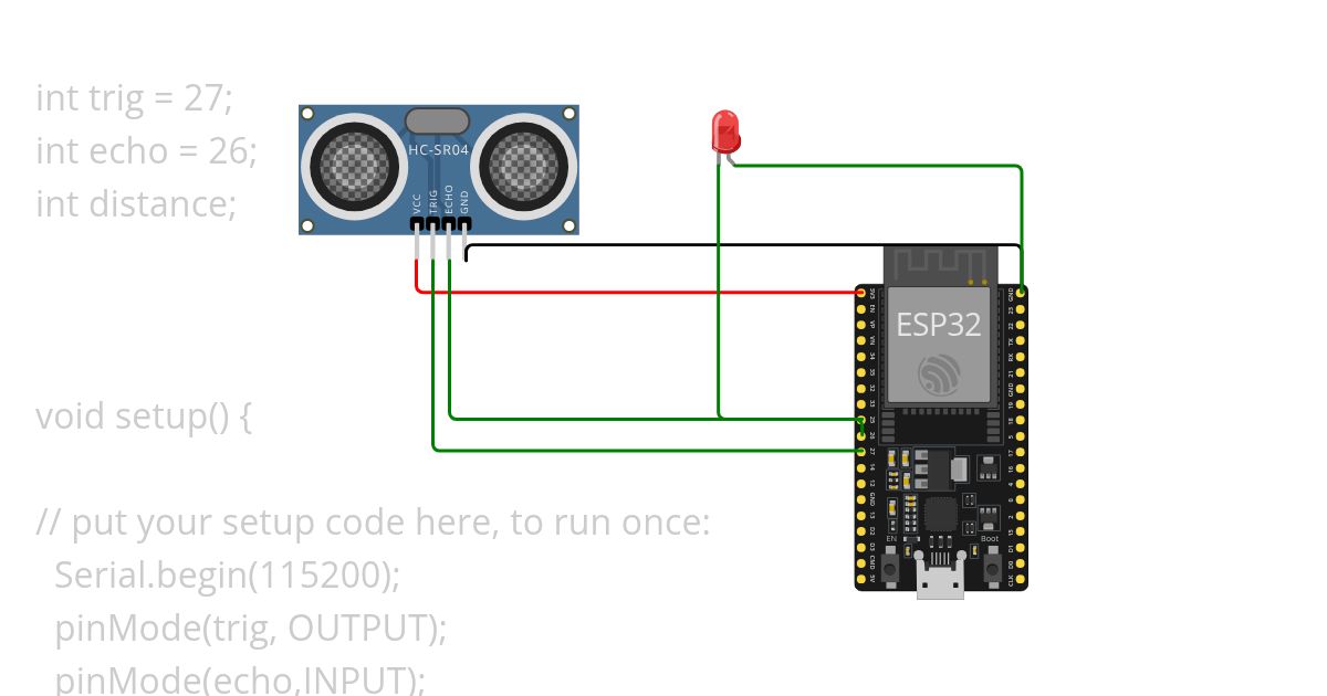 ultrasonic sensor project 2 simulation