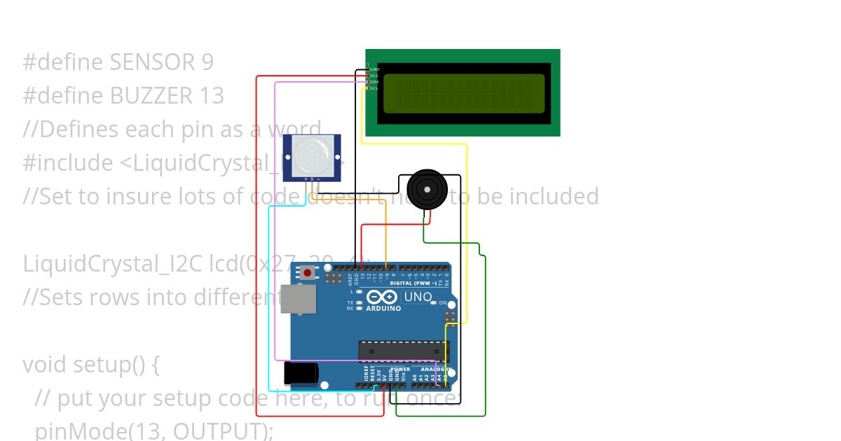Motion detector  simulation