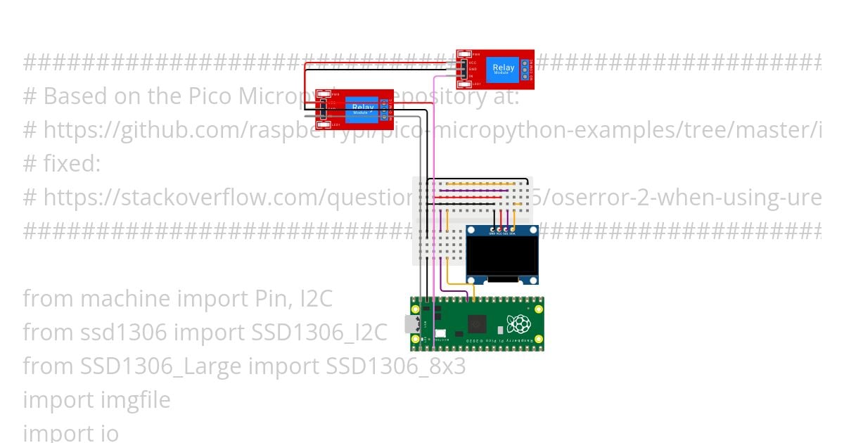 SSD1306 with MicroPython 10s simulation