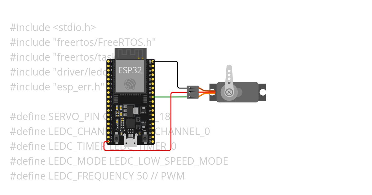 ESP_IDF Servo simulation