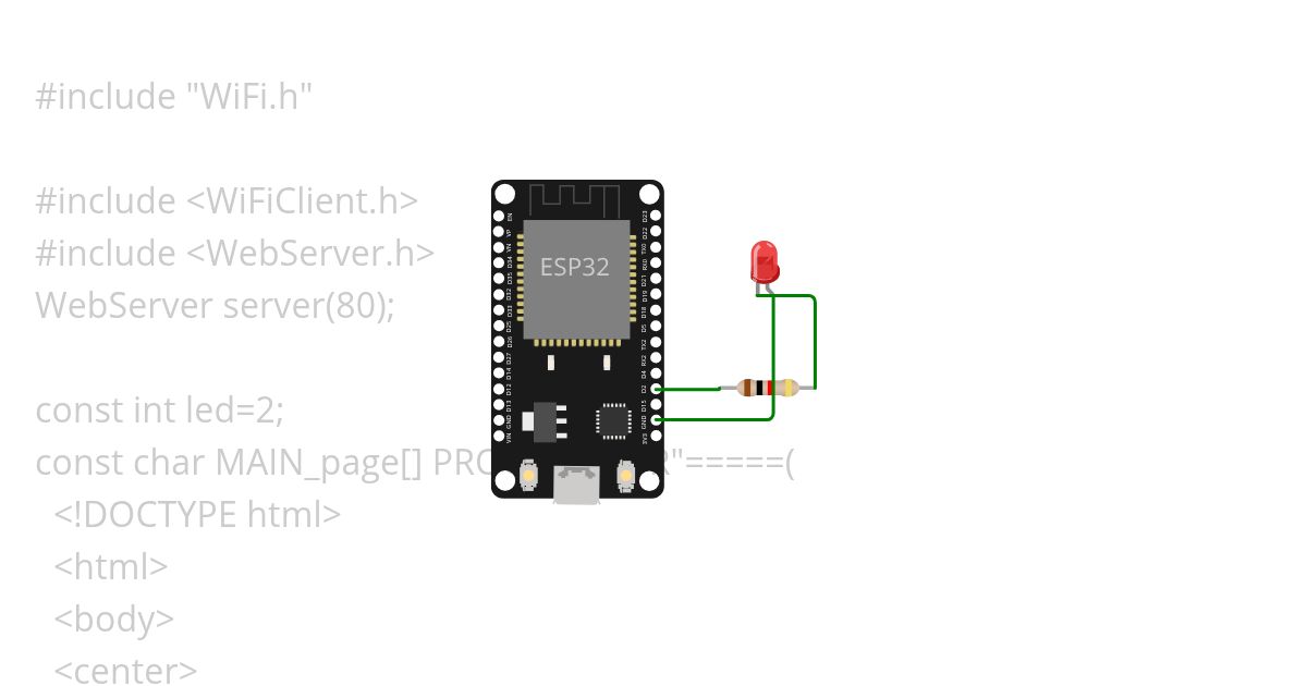 Exp.4 Web_Server_LED_Control  simulation