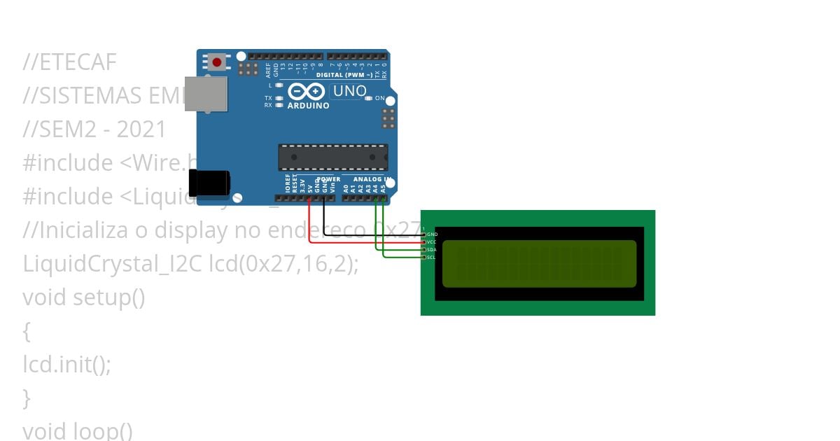 lcd nome rotativo simulation