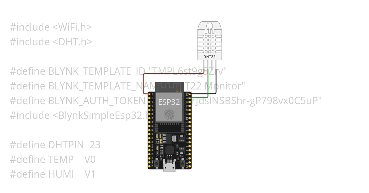 DHT22 Blynk simulation