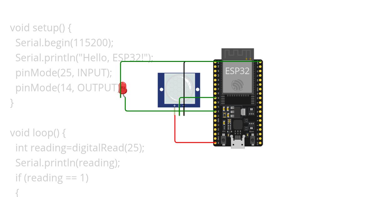 pir sensor simulation