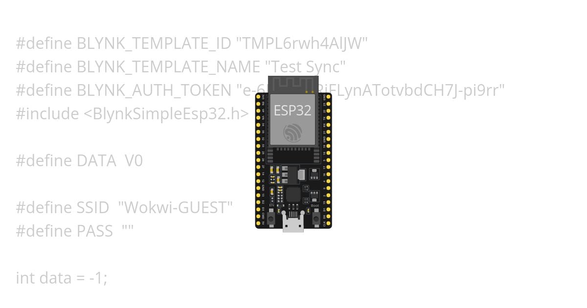 ESP32 Blynk Sync simulation