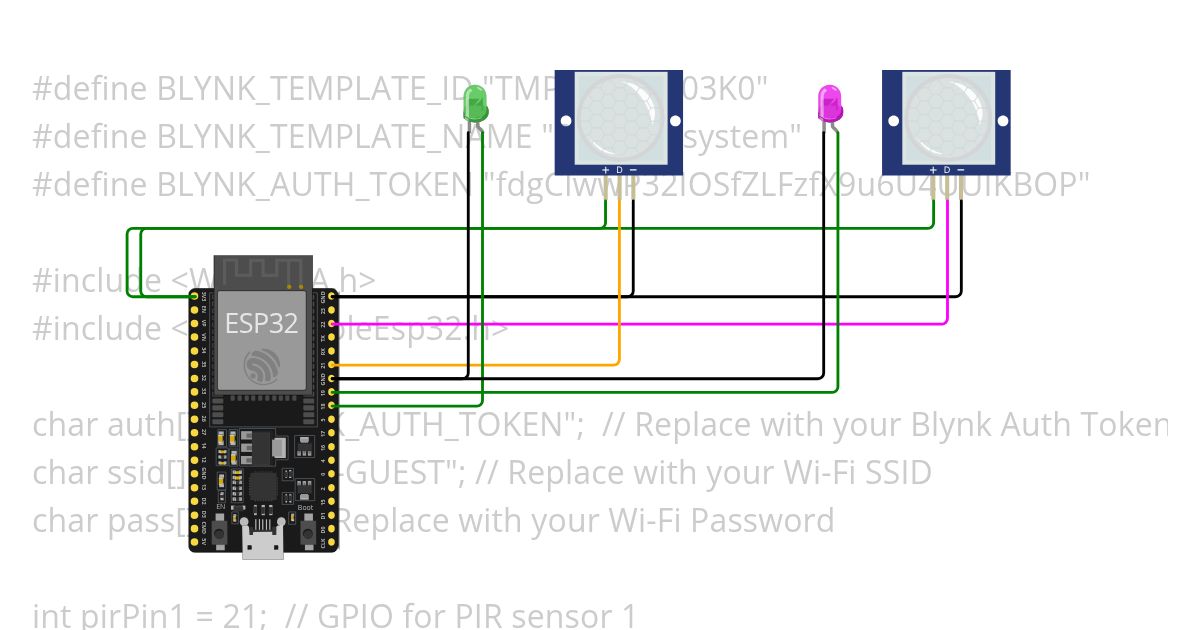Security system- using Motion Sensor simulation