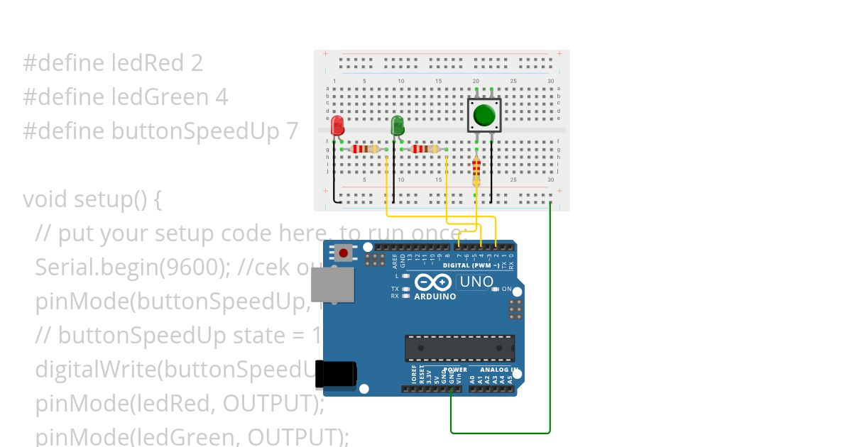 Learning Arduino Beginer 1 simulation