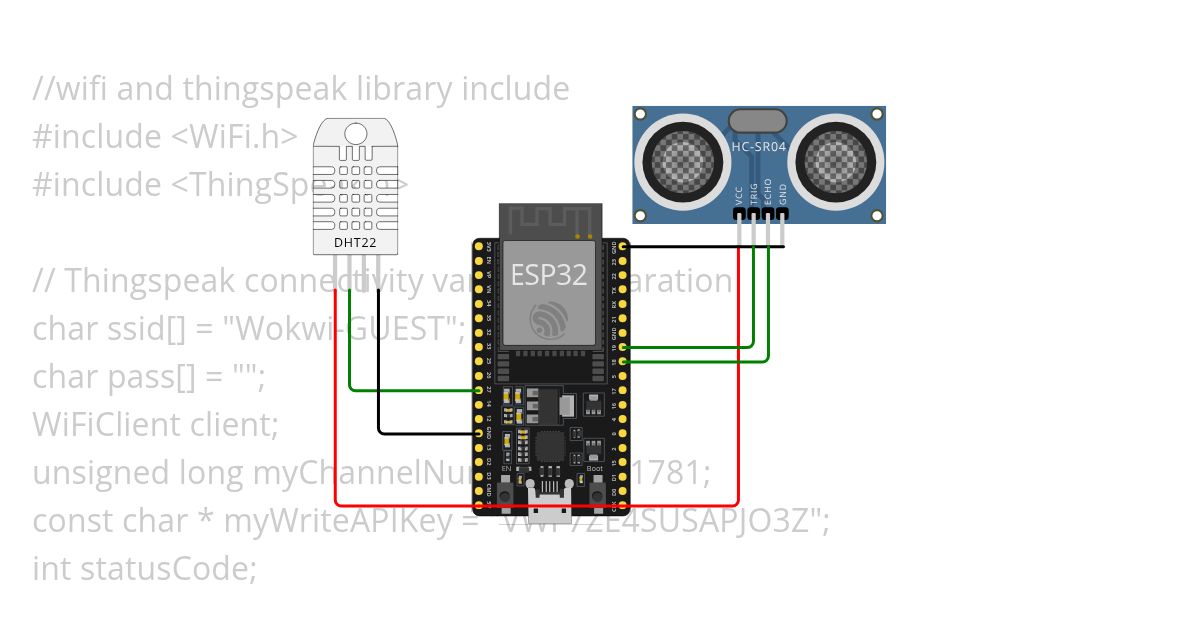 DHT AND ULTRASONIC , soorya simulation