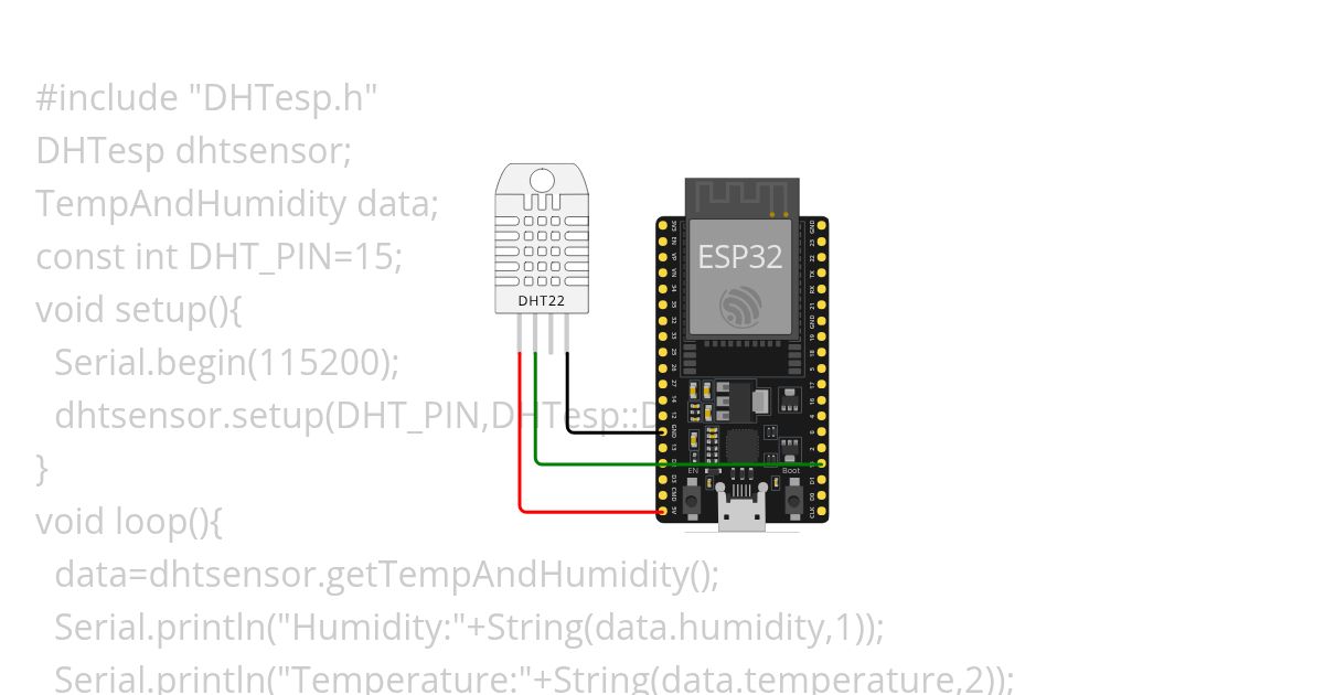 DHT Sensor simulation