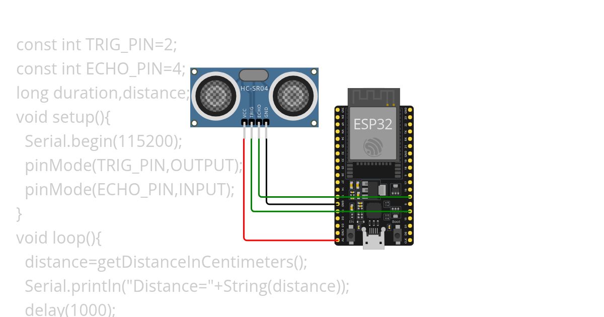 Ultrasonic Sensor simulation