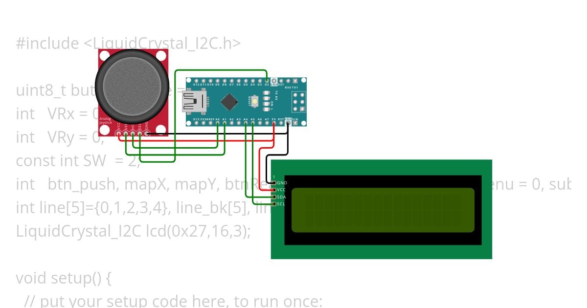 menu con joystick Copy simulation