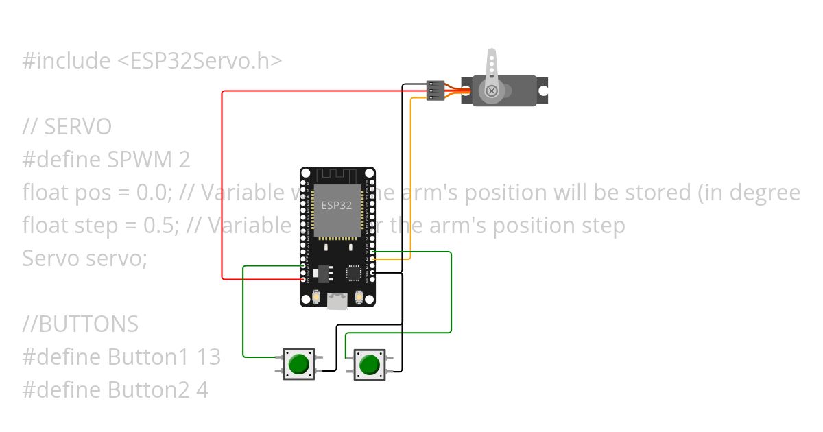 ESP32 Button Servo Copy simulation
