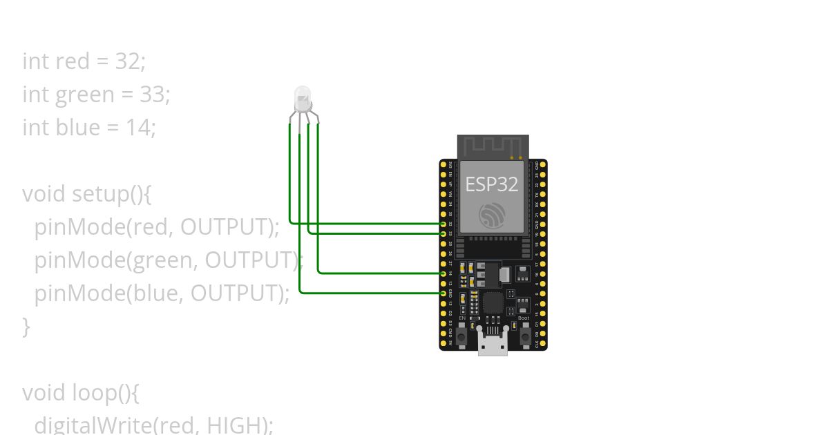 RGB ESP32 simulation