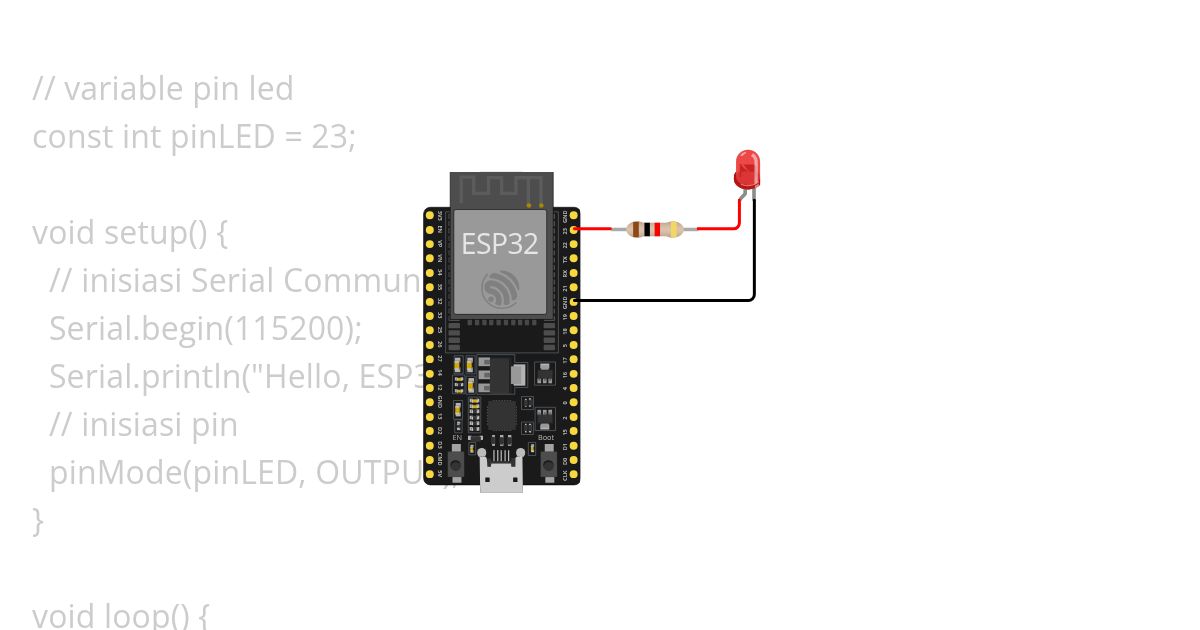 IoT Complete - Sesi 3 - 1 LED simulation