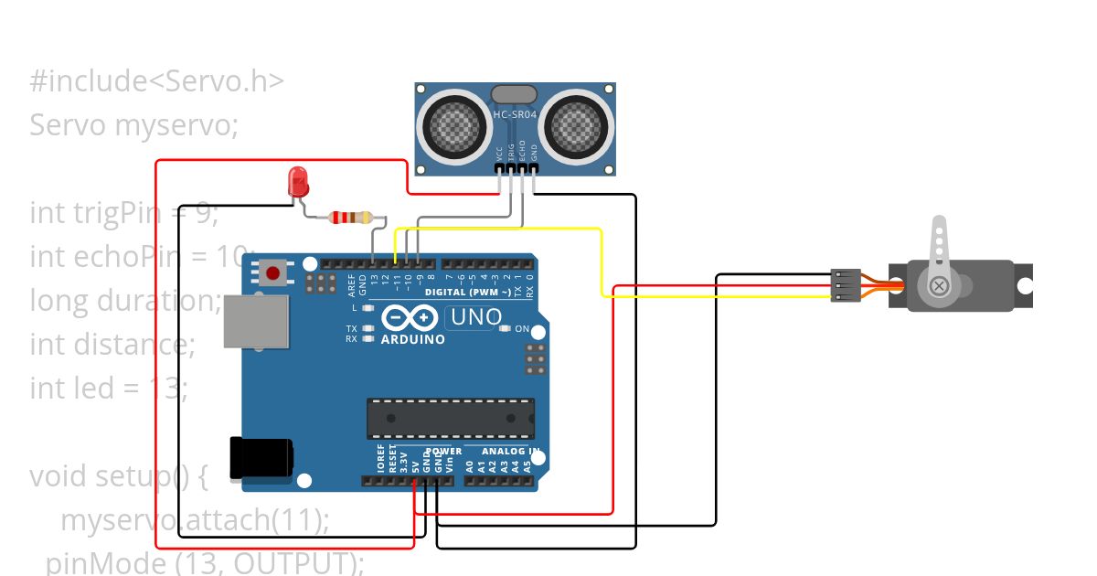 parking sensor simulation