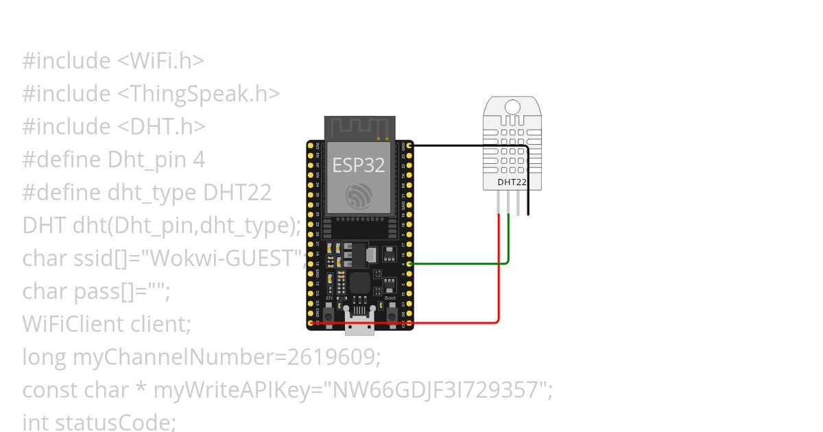 wifi_2 dht22 with thingspeak simulation