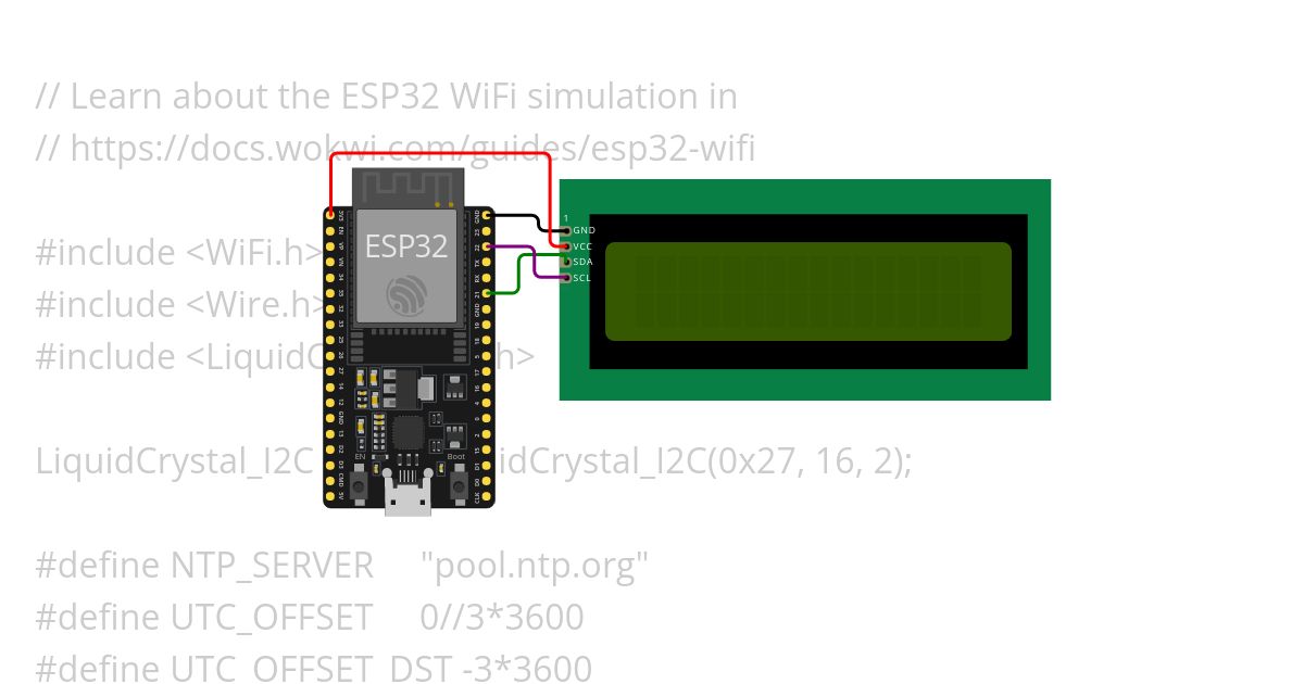 ESP32 NTP Example.ino Copy simulation