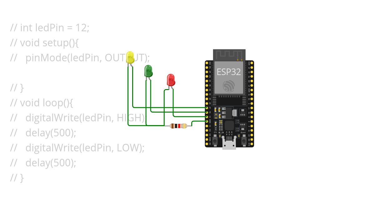 Led Toggle simulation
