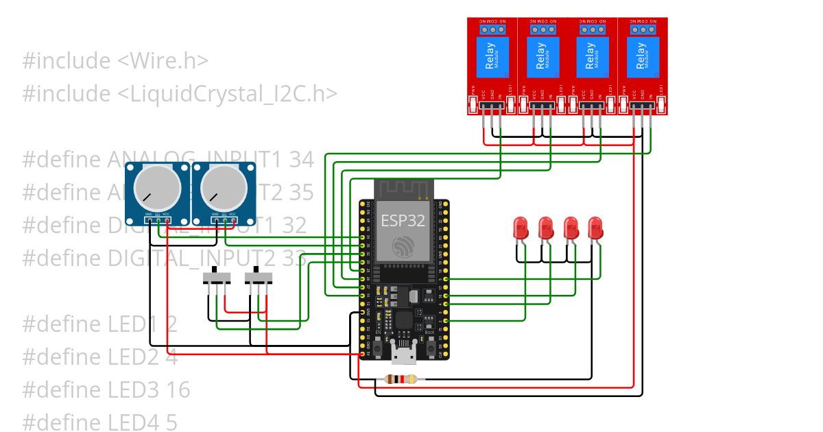 VoltageMonitor - ESP32 simulation