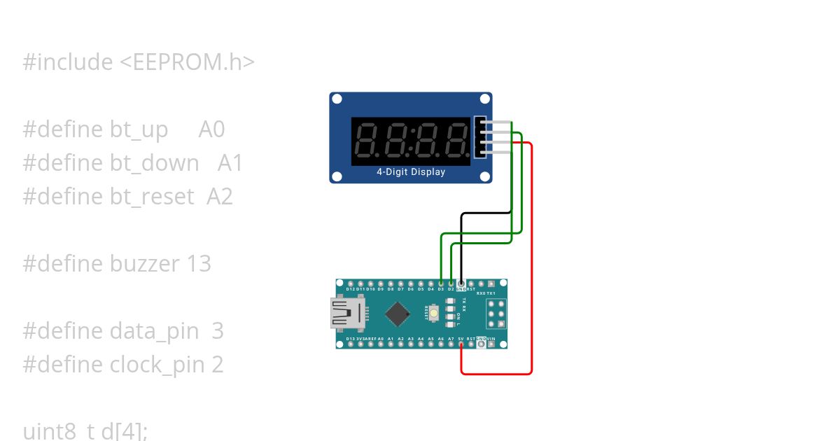 Text TM1637 simulation