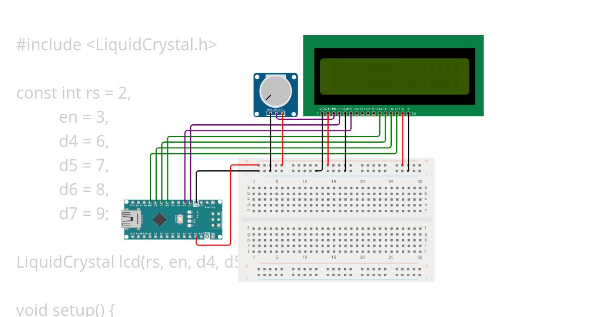 LCD simulation