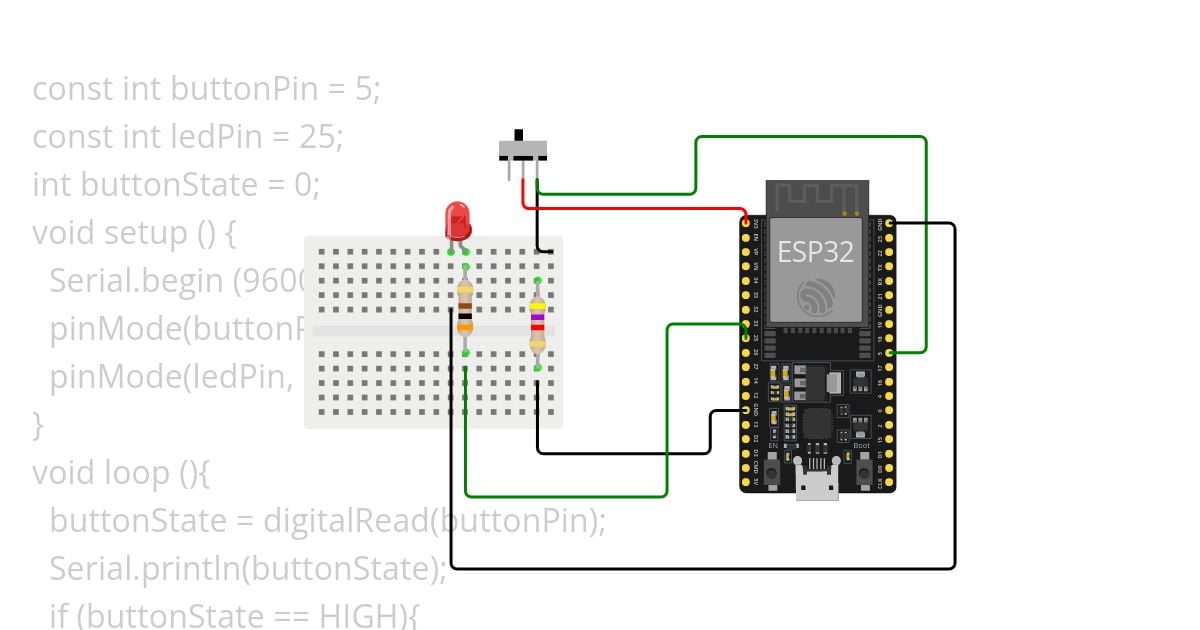 TASK 3 control led using switch simulation