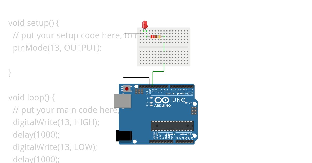 GPIO_SingleLED simulation