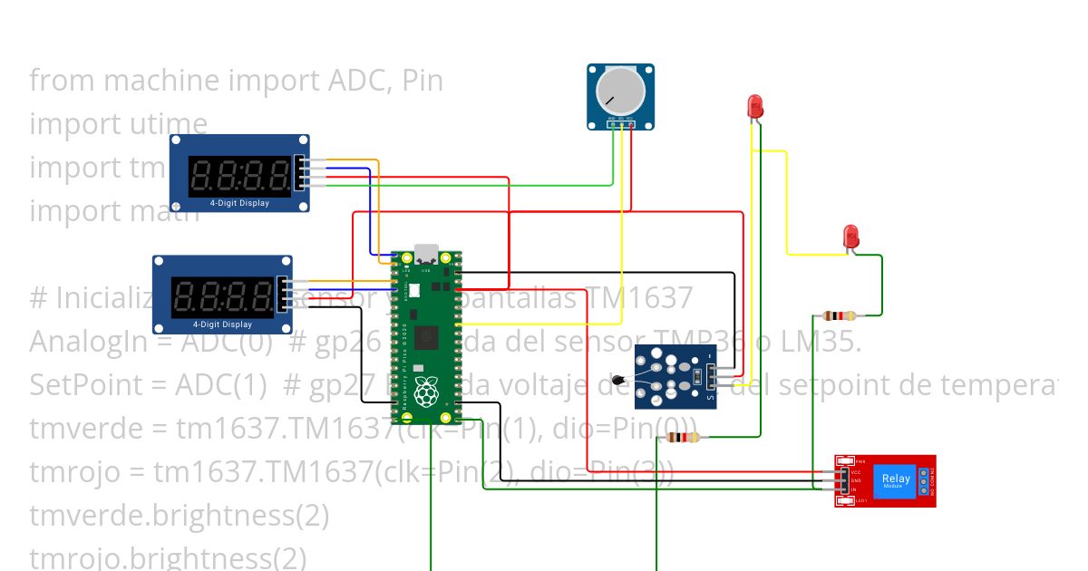 Sensor y Display simulation