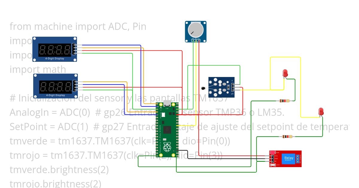 Display y sensor 2 simulation