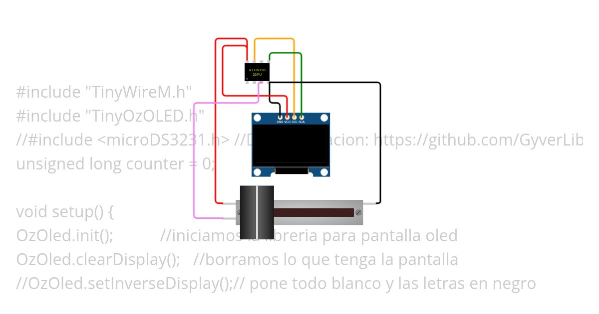 TinyOzOLED ATtiny Copy simulation