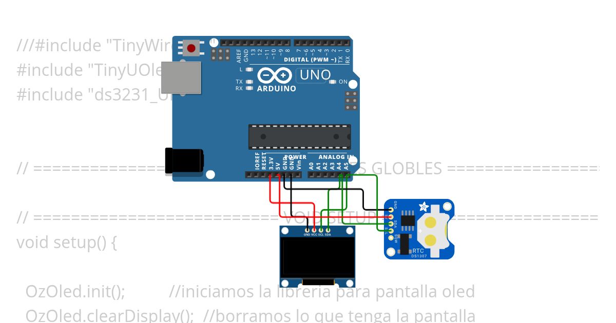 Reloj oled ultra ligero simulation