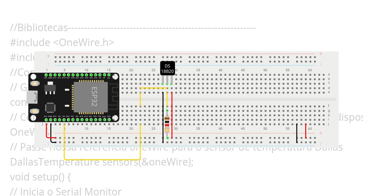 sensor temperatura - curso wokwi simulation