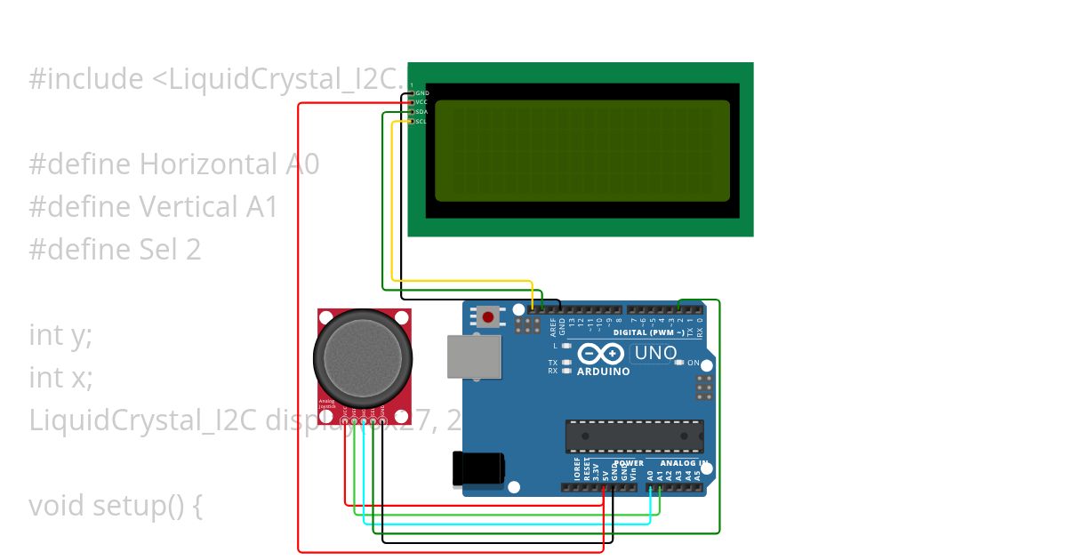moving stuff on lcd simulation