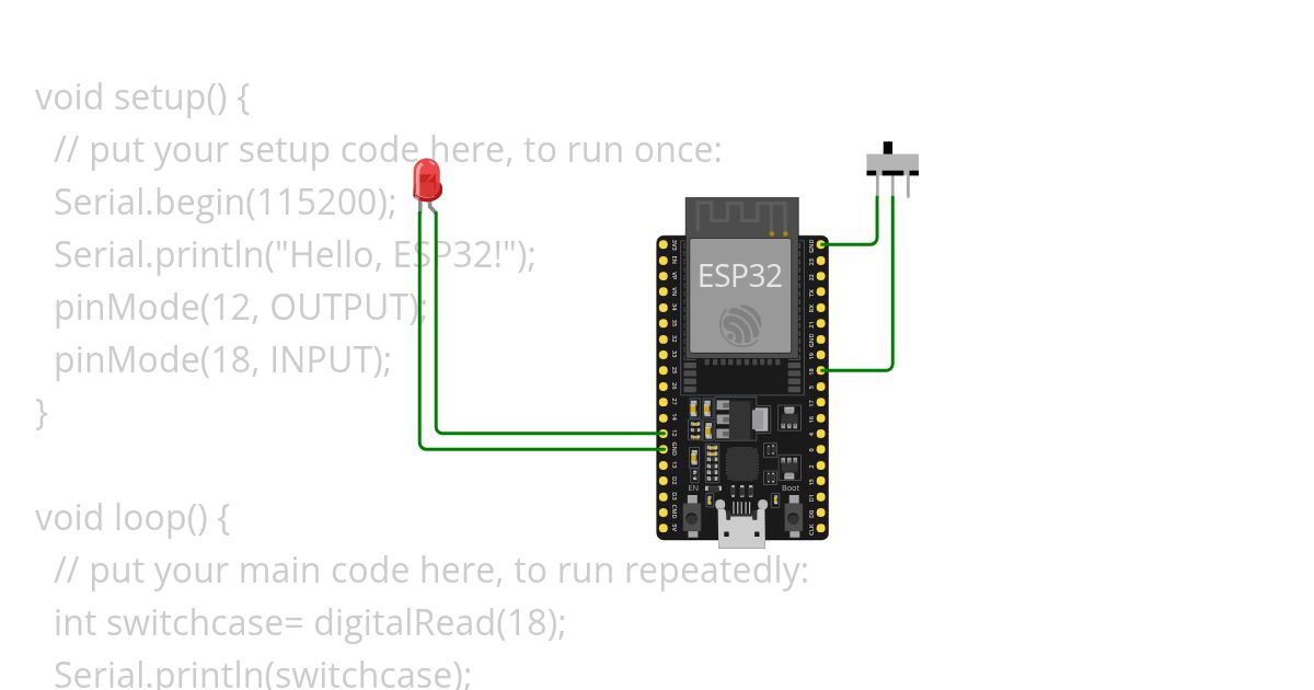 LED with Switch simulation