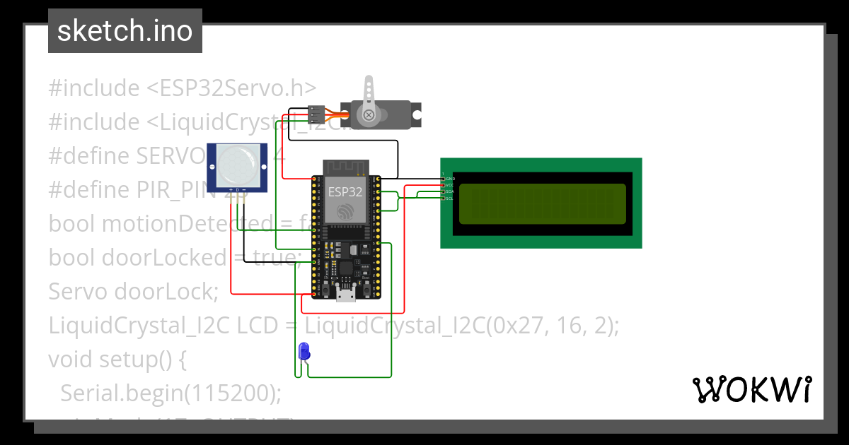 SMART DOOR LOCK SYSTEM - (X) Copy (2) - Wokwi ESP32, STM32, Arduino ...