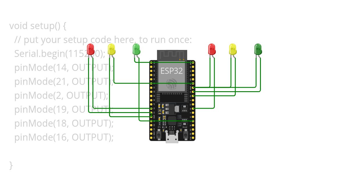 6 traffic light simulation