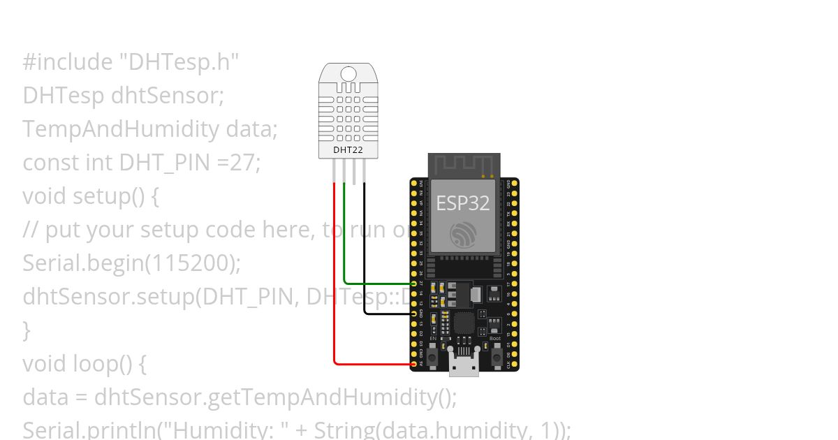 DHT sensor simulation