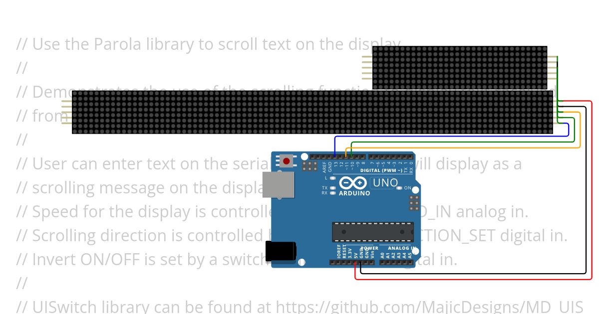 Parola_Scrolling.ino Copy simulation