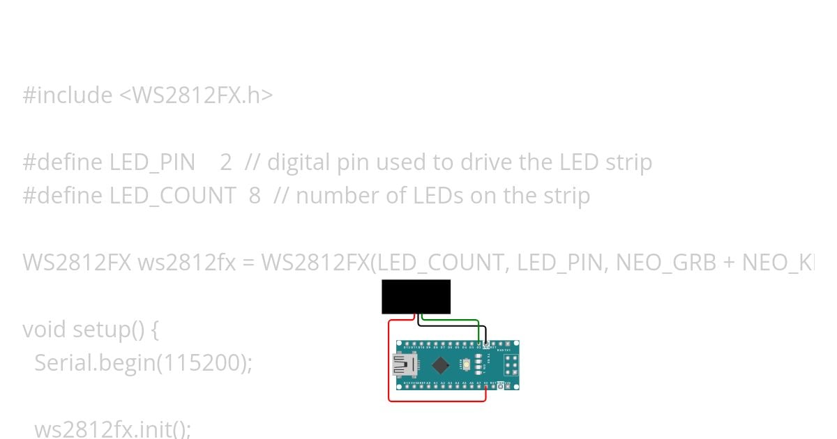 ws2812fx test simulation