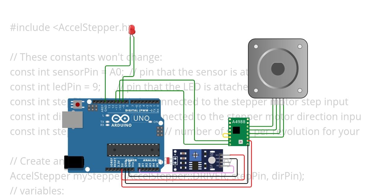 Stepper Motor with LDR Copyyk simulation