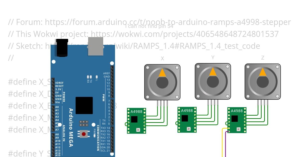 Noob to Arduino: Ramps + a4998 + Stepper Test simulation