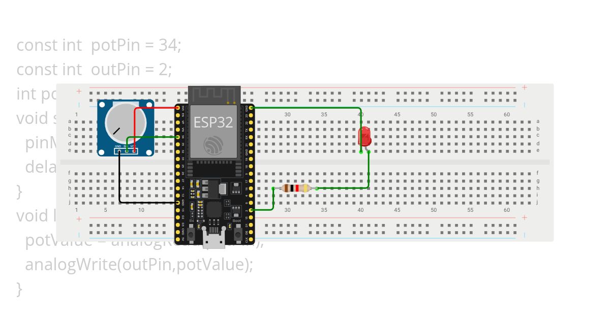 BT2 : HIỆU CHỈNH CƯỜNG ĐỘ SÁNG ĐÈN LED simulation