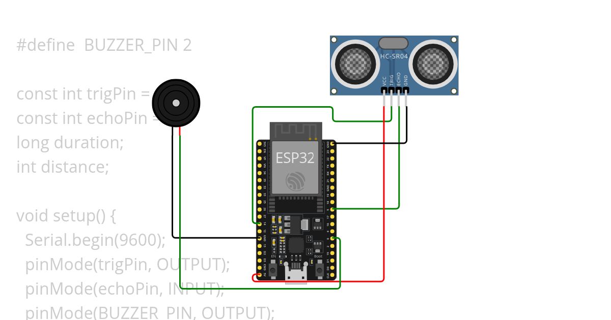 Buzzer & Ultrasonic simulation