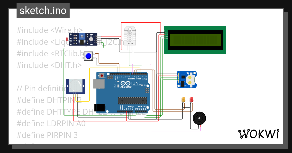 IoT SysArch 1 Smart Home - Wokwi ESP32, STM32, Arduino Simulator