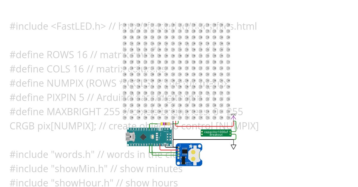 WordClock12hour simulation