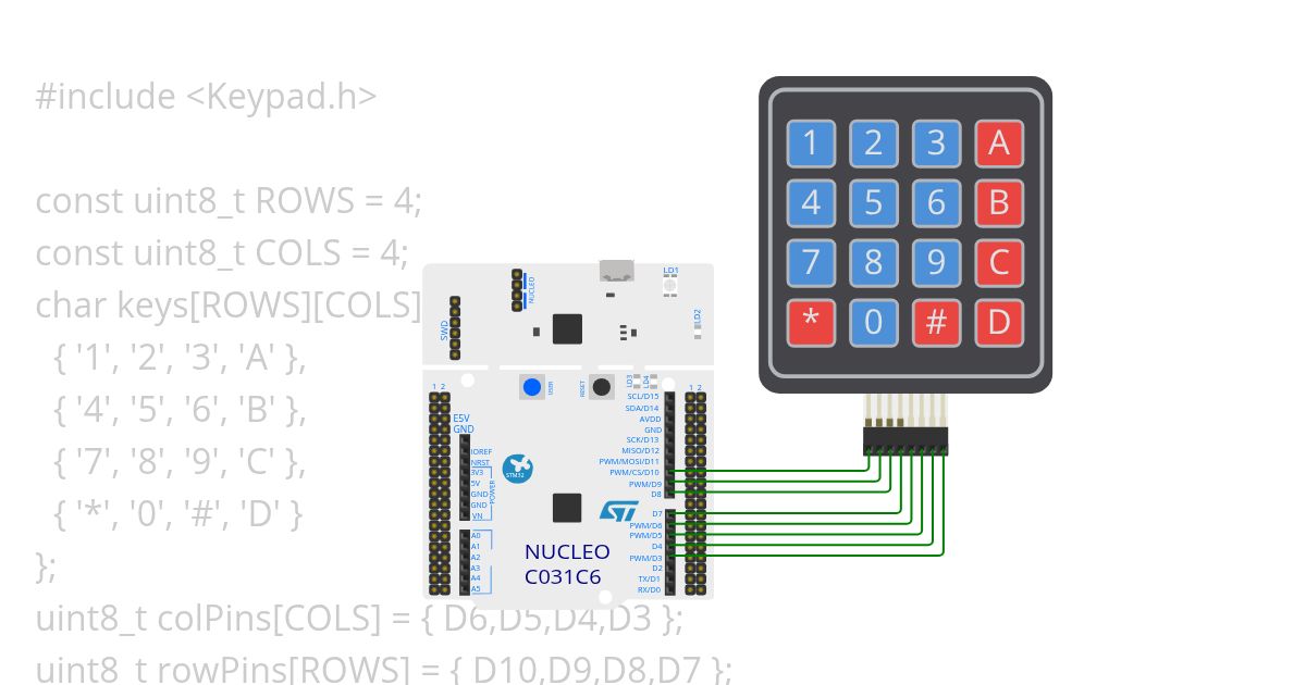 Rishabh Pal (21103053) integration of keypad with stm 32 simulation